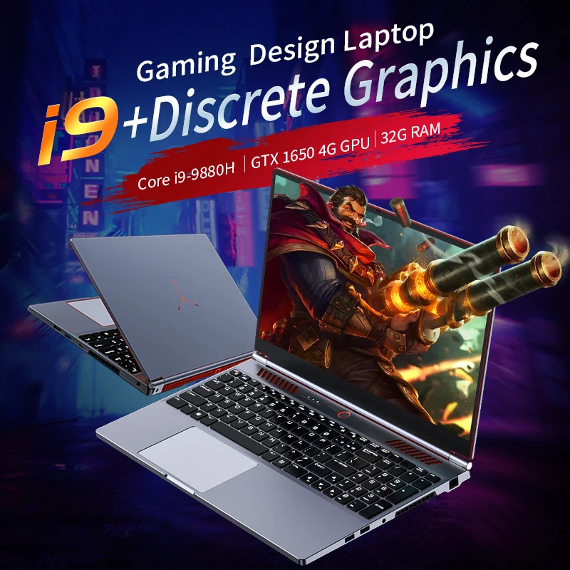 Игровой ноутбук Core i9 9-го поколения модель i9-9880H Geforce GTX 1650 видеокарта 4G ПК геймер