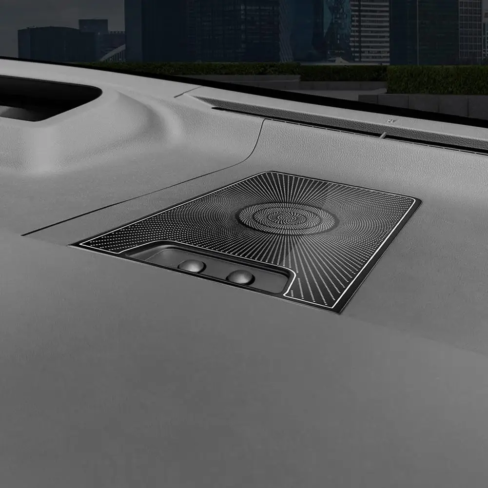 

For Alphard Vellfire 40 Series 2023 2024 Front Dashboard Cover Sound Trim Pad Cover Speaker Horn Panel Sticker Instr F3u9
