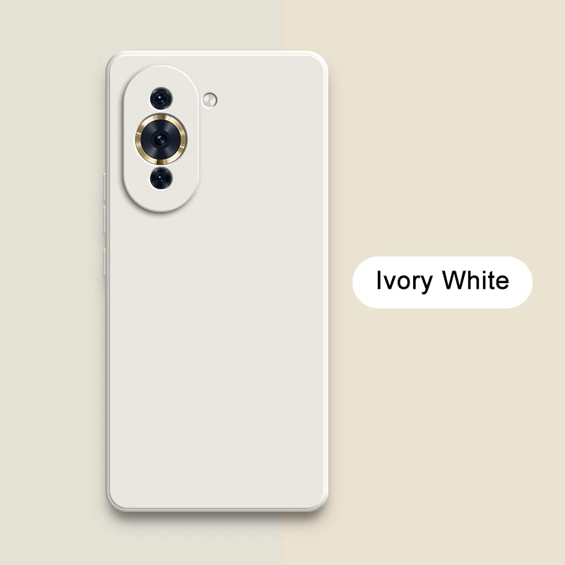 Luxury Square Liquid Silicone Camera Protective Back Cover