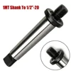 High Grade Tool Steel Morse Taper MT1 Adapter 1MT Shank to 12''20 Threaded Drill Chuck Arbor Thread Compatibility 1/2'' 20 3
