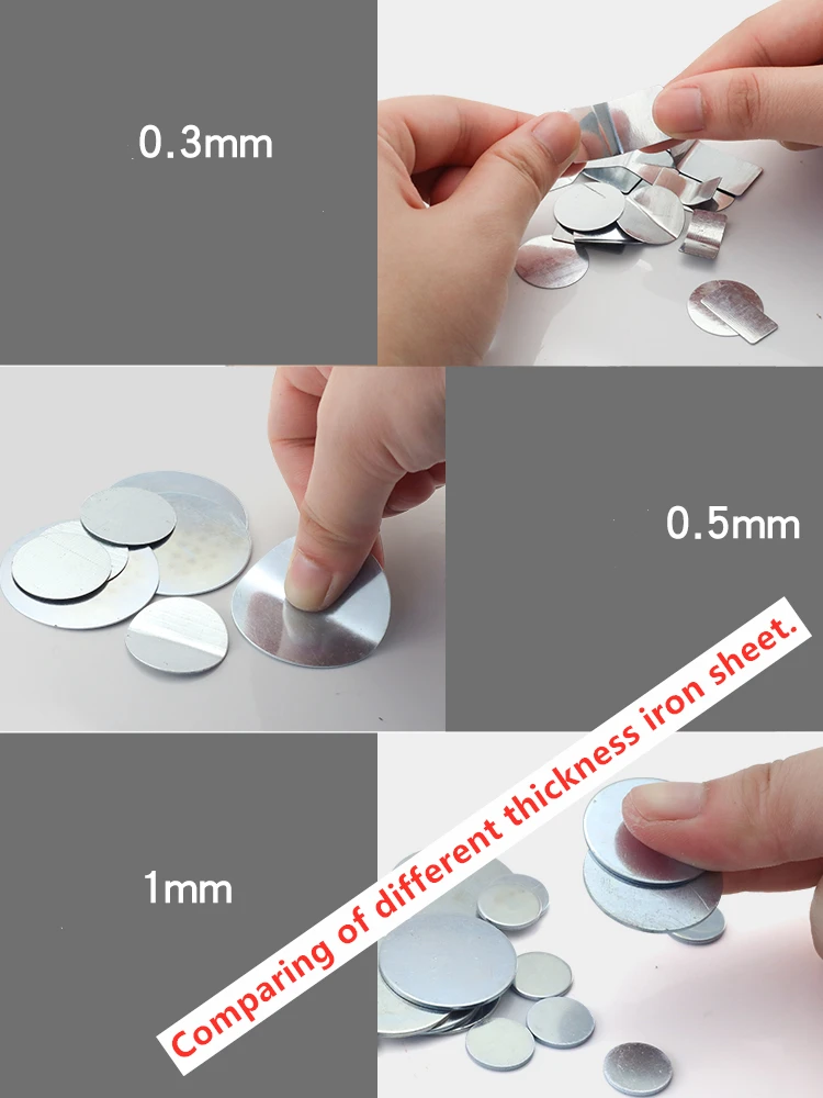 Steel Plate Steel Sheet Special Packing Box Accessories Disc And Block Iron Sheet Box 20PCS/50PCS/100PCS magnetic metal plate