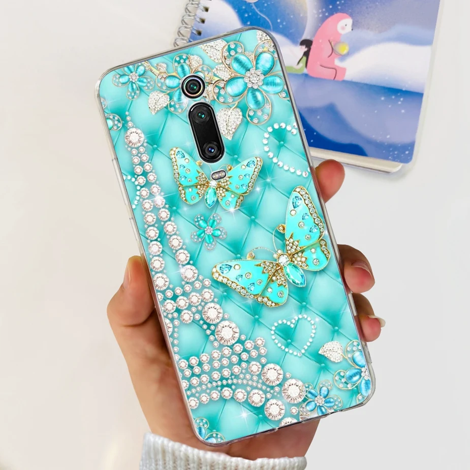 Stylish Painted Clear Silicone Phone Case with Bumper Protection