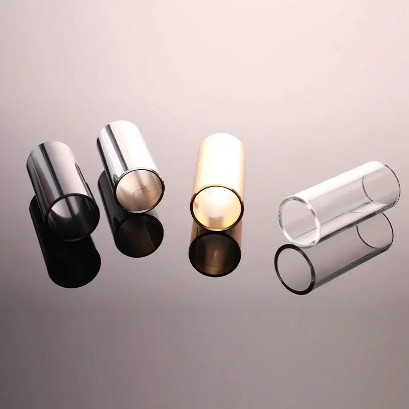 60MM Guitar Slide Bar Stainless Steel Metal/Glass Finger Slides For Ukulele Guitar Blues country jazz finger sleeve slide stick