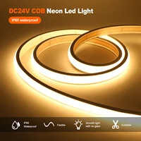 12V 24V 320Leds/M COB Neon Strip Waterproof 3000K 4000K 6000K Home Decor High Brighter Flexible Ribbon Rope LED Light 0.5M-20M - Image 2