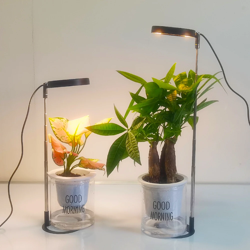 LED Grow Light Grow Light Plant Grow Light LED Growing Lamp Full Spectrum for Indoor Plants Height Adjustable Auto Timer 5V Idea for Small Plant Light