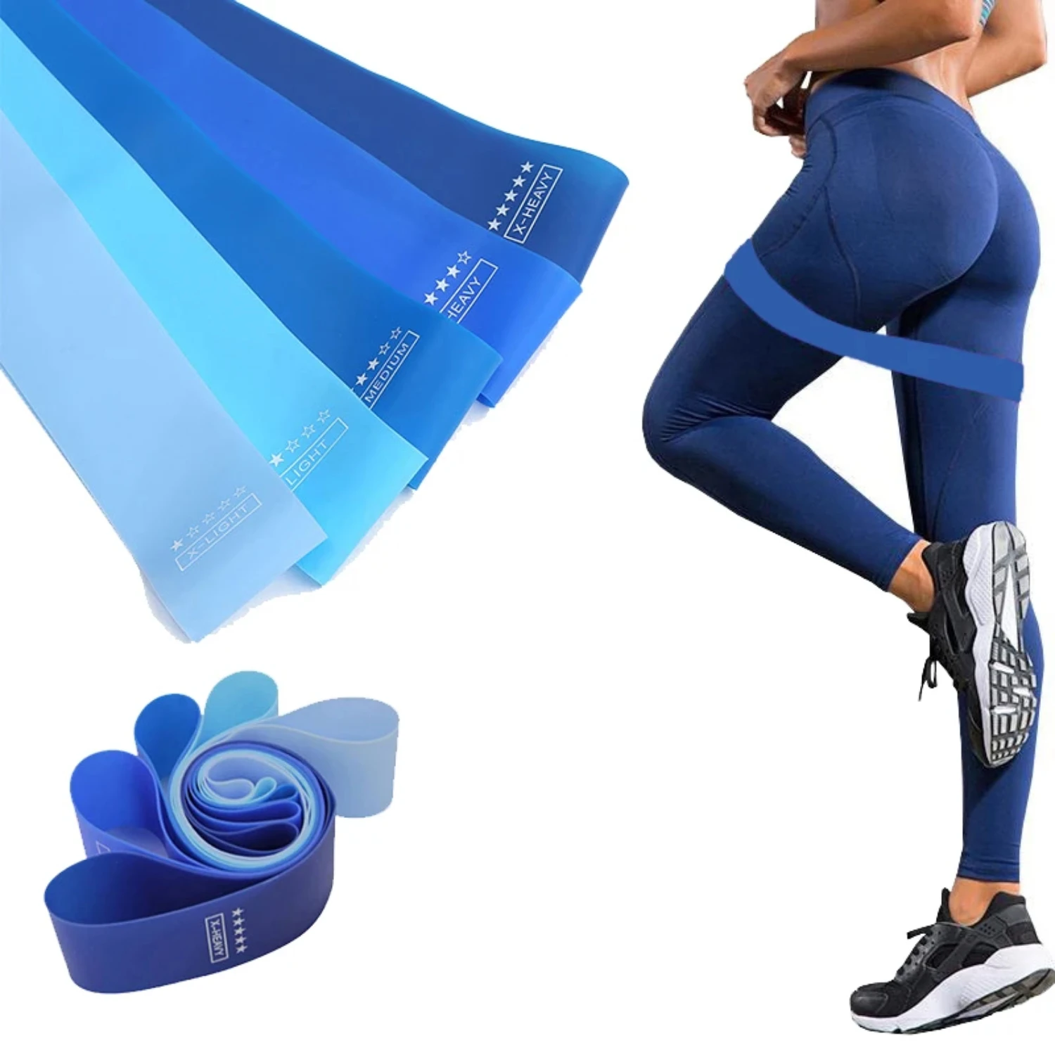 Portable Elastic Resistance Bands Sports, Exercise Equipment, Gym, Tension, Crossfit, Rubber Bands