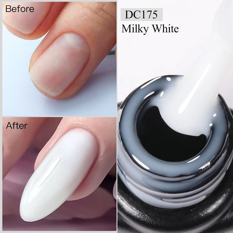 Mtssii 7ml Milky White Quick Extension Gel Nail Polish Nude Construct Hard Gel Semi Permanent Acrylic Extension Nail Art Varnish 2