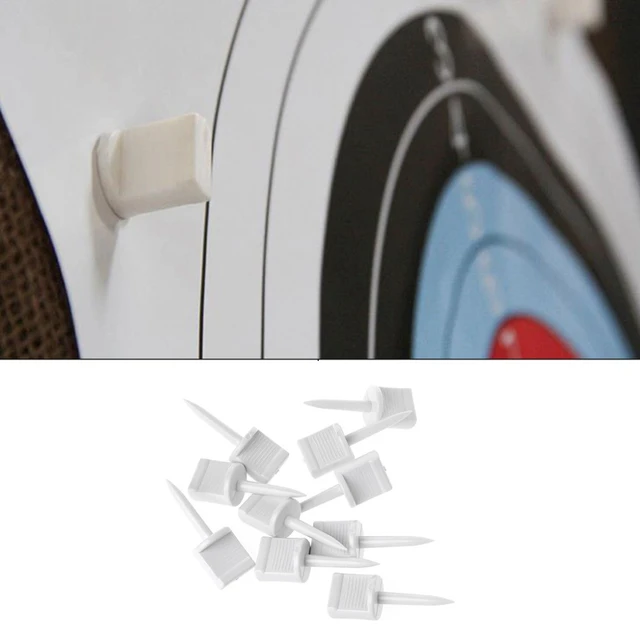 Bic84- Papier cible de tir à l'arc, 30 pièces, 40x40cm/60x60cm + 4 épingles  de