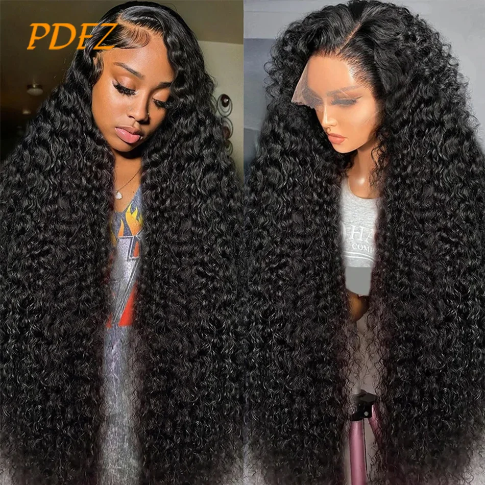 

Curly Lace Front Human Hair Wig 13X4 Hd Lace Wig Pre Bleached Pre Plucked Human Lace Wigs 100% Real Human Hair Wig For Women