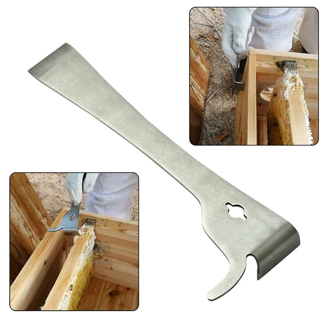 1Dcs 260 Mm*2,8 Mm Méhész Rozsdamentes Acél Méh Kaptár Kaparó Méhészkészítő Szerszámkészlet - Image 2