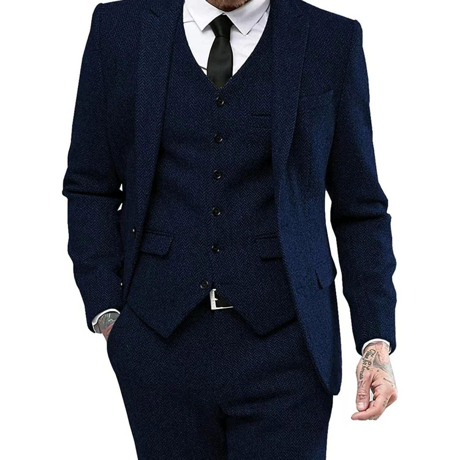 Plaid Suit ,3 Piece Men's Wedding Suit Set,Slim Groom Suits,stage graduation dress,Circus Costume