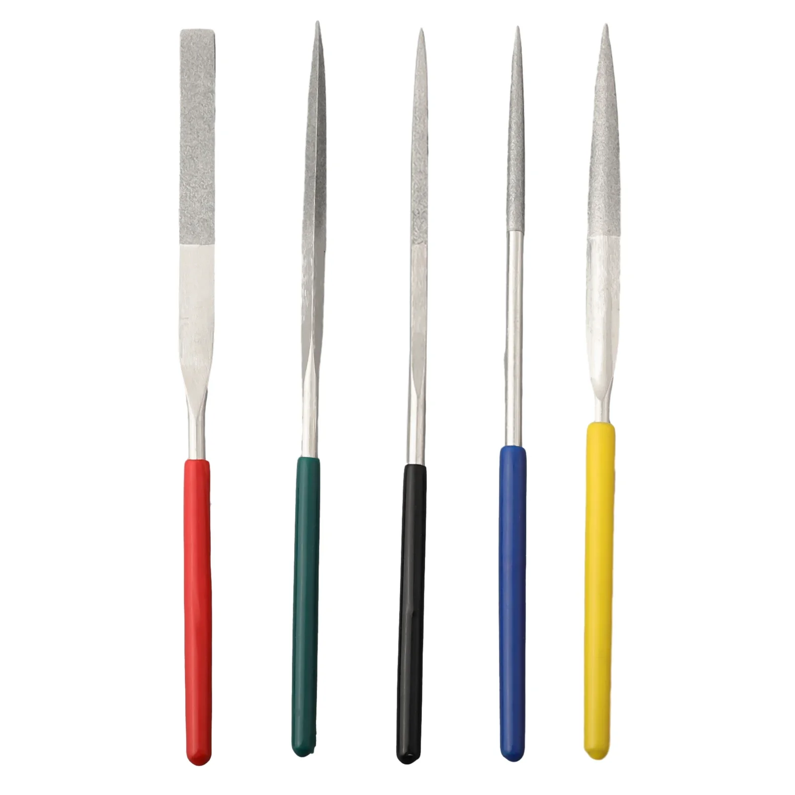 5pcs 4&times;160mm Diamond Needle Files Set Mini Hand Rasp File For Jewelry Metal Wood Ceramic Glass Stone Craft Sharping Carving