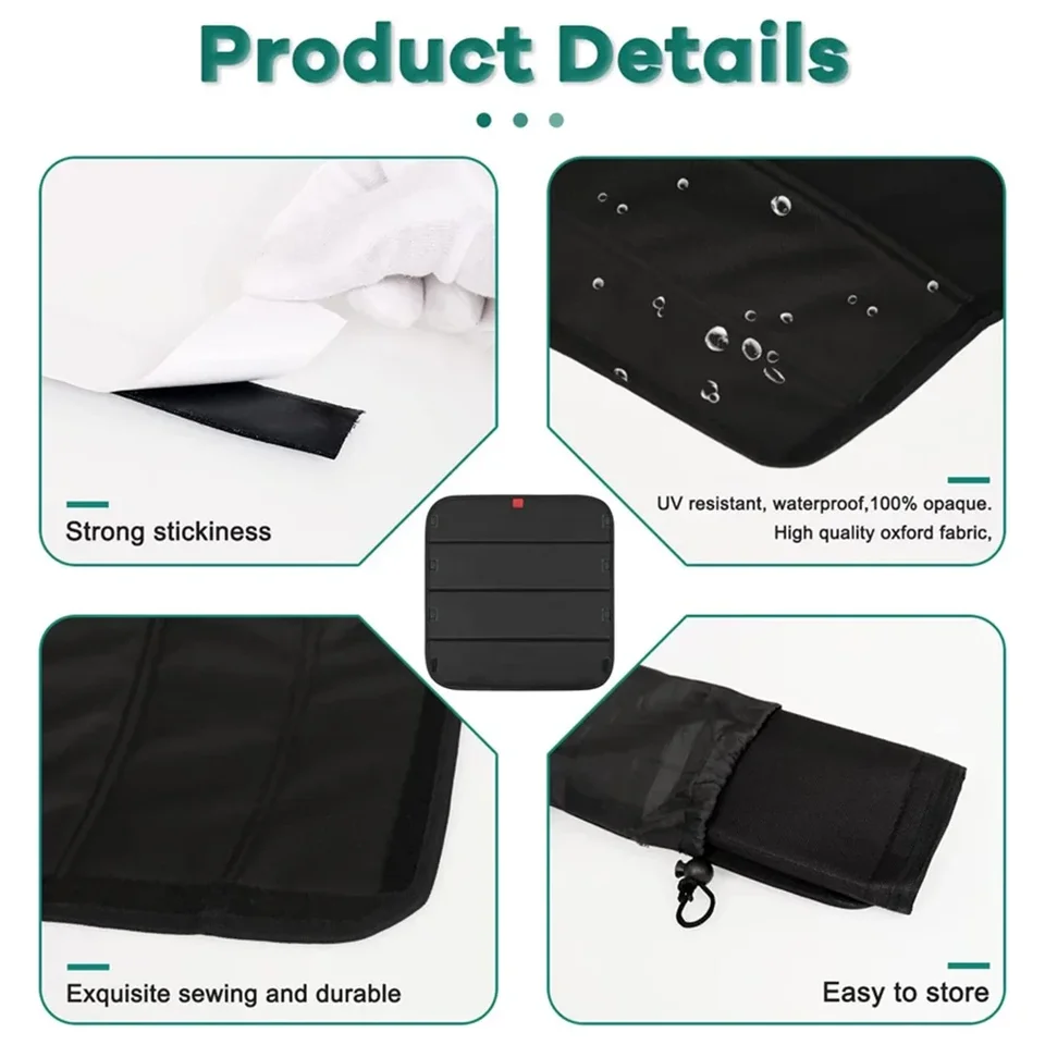 Écran Isolant Pour Lucarne De Camping-car - Film Aluminium + éponge 3 Pouces - Tailles S (36x36cm) Et L (56x36cm)