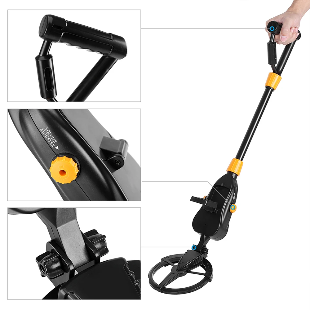 Professional Underground Metal Detector Gold Silver Jewelry Treasure Search Finders Waterproof Treasure Metal Seeker Tool