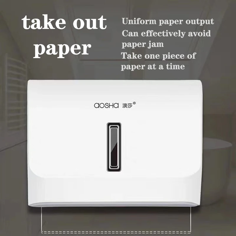 Kitchen Tissue Dispenser Luxury Paper Towel Dispenser High Quality ABS Tissue Box Wall Mounted Punch Free for Toilet 6