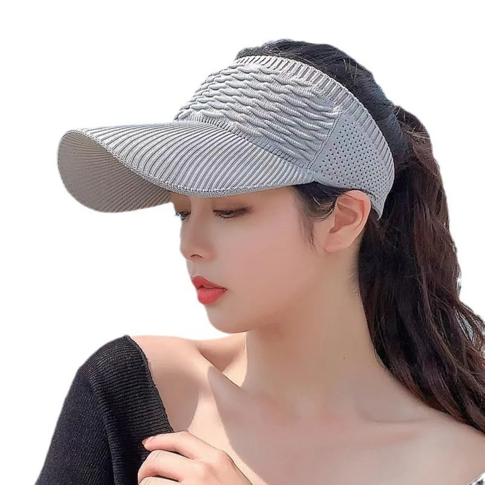 Sun Hats 1pc Women Anti-UV Breathable Adjustable Visor Caps for Sports Outdoor