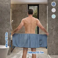 Jupe de bain pour hommes, hôtel, ménage, serviette de bain Simple en Fiber Fine réglable, taille adaptée aux hommes pesant moins de 90 KG 4