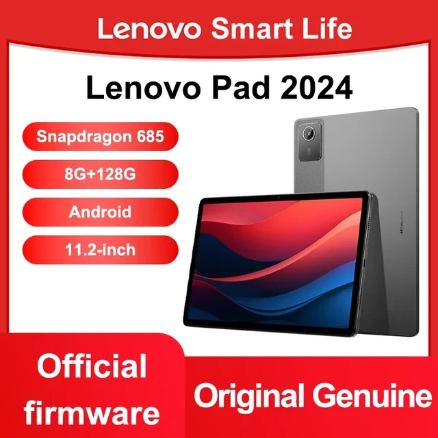 Lenovo Pad 2024 Tablet WiFi de 11 pulgadas, 8GB+128GB, Android 13, Qualcomm  Snapdragon 685 Octa Core, compatible con identificación facial (gris oscuro)