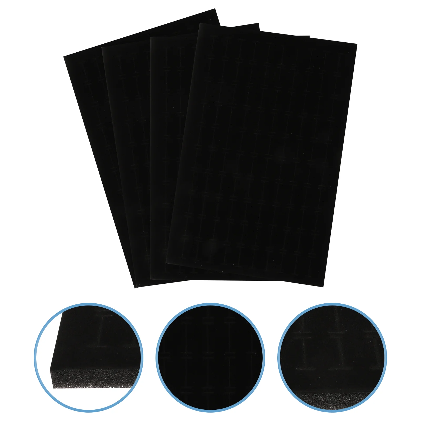 

Foams Earring Storage Box Liners Foam Jewelry Inserts Black Velvet Ring Insert Ring Holder Jewelry Box Inserts Earring Display