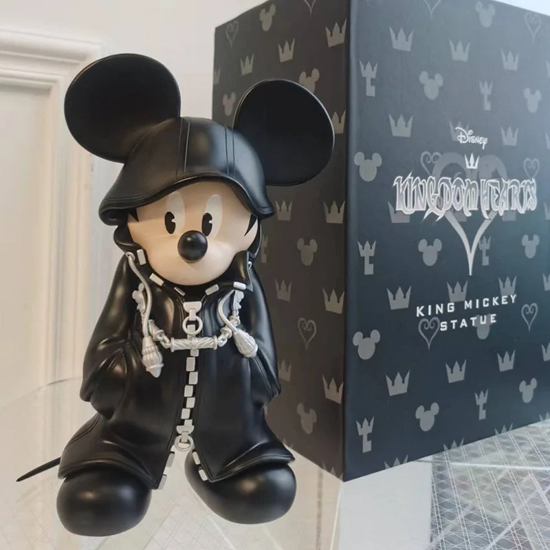 Disney 35Cm Kingdom Hearts Mickey Figure King Ornament Anime Doll Ornament Action Figure Toys For Children