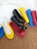 Spring And Autumn Fashion PVC Children's Shoes Cute Boys And Girls Sandals Flat Low Cylinder Jelly Children's Rain Shoes 1