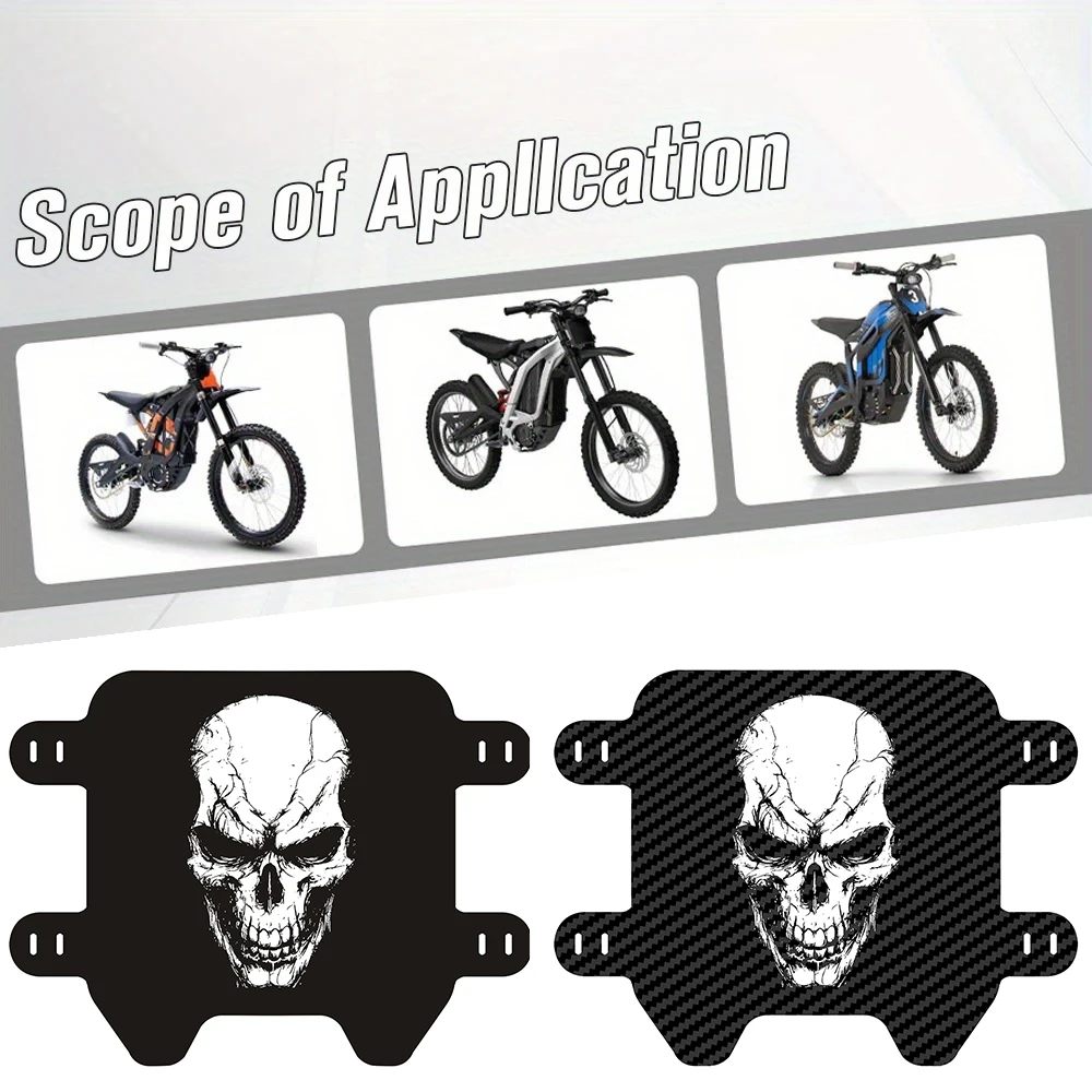 Skull number plate detail view