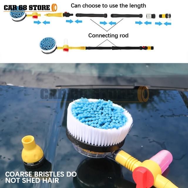 Car Wash Brush Cleaning Mop With Telescopic Rotating Car Wash Tools Long  Handle Brush Automatically Foams Car Wash Kit - AliExpress