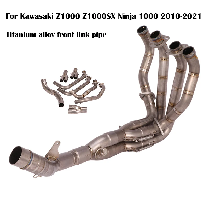 

For Kawasaki Z1000 2010-2021 Years Lossless Motorcycle Exhaust Front Link Pipe Slip On 51mm Muffler Titanium Alloy Header Link