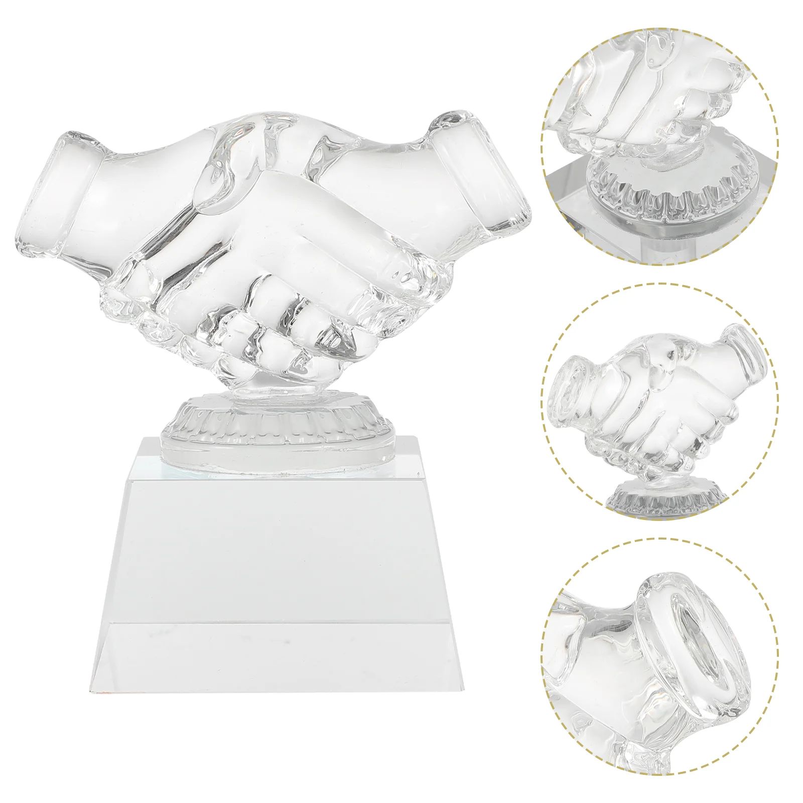 

Trophy Medal Trophies Thumbs Up Award Supply Transparent Crystal Decorate Delicate