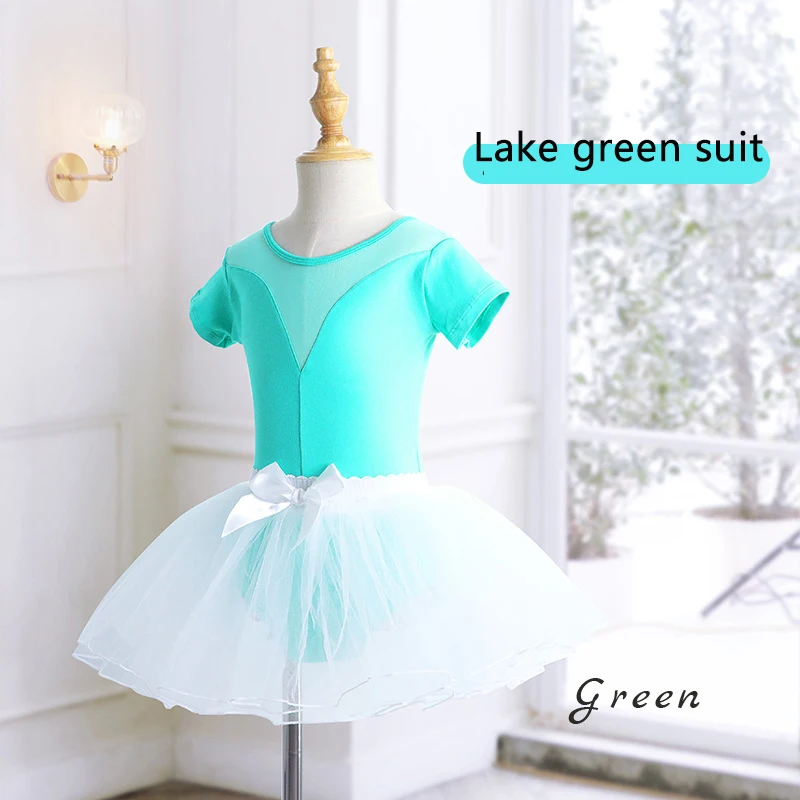 

Gymnastics Leotards Ballet Dress Girl Kids Sleeveless Ballet Dancewear Gym Tulle Skirted Bodysuits Ballerina Party Dress Costume