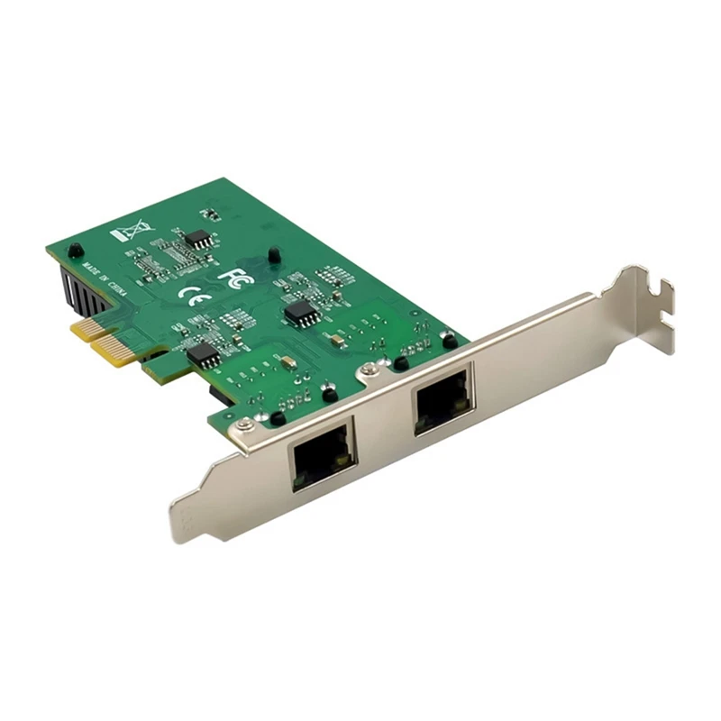 Placa de Rede Ethernet de Porta Dupla Servidor Desktop Placa de Rede Verde Pci-e x1 2.5g Rtl8125b pc - Image 5