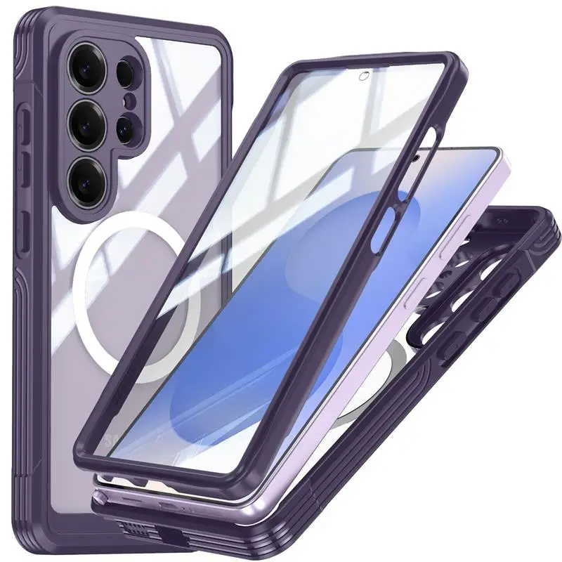 Ultimate Clear Magnetic Case - Shockproof, Dustproof & Waterproof Rugged Full-Body Cover