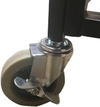 Sports Lockable Ball Storage Cart, Basketball Storage Bin for Indoor Outdoor, Rolling Exercise Ball Cart Holder 2