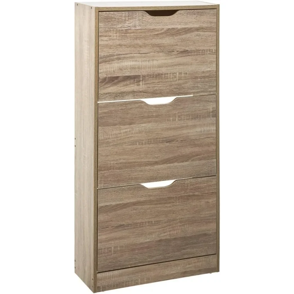 Organisateur de chaussures à 3 tiroirs finition chêne naturel - AliExpress