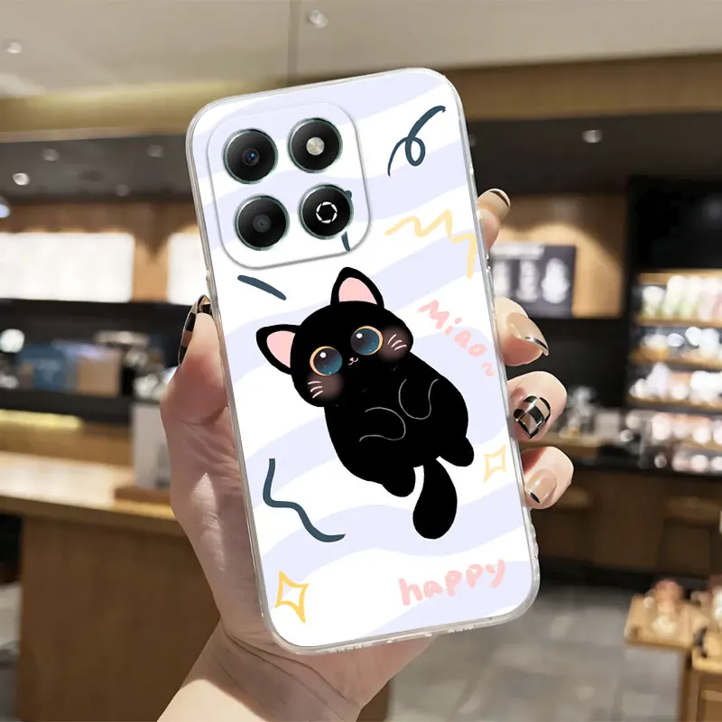 Luxury Clear Shockproof Silicone Soft Phone Case with Transparent Print Design