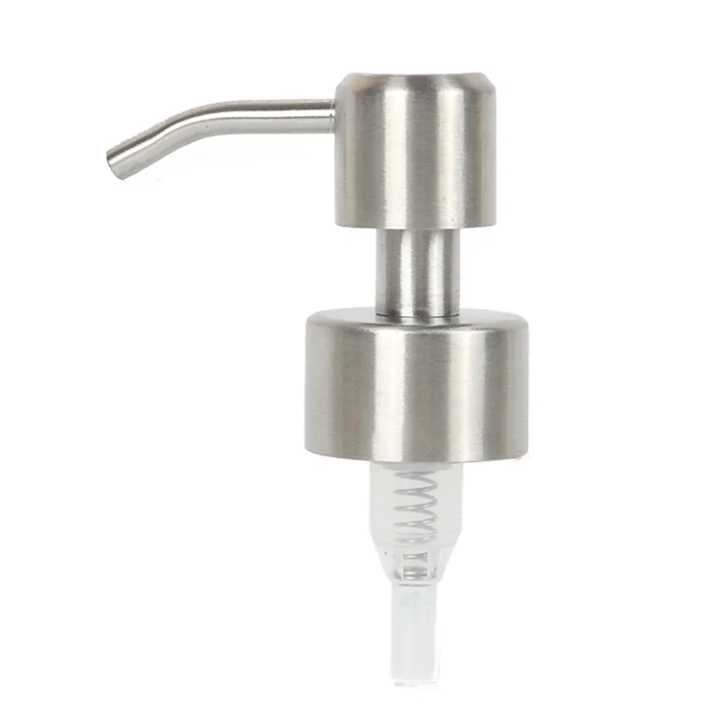 Soap Dispenser Pump Pump Head 1PC 11cm Anti-Corrosion Rust-Proof Silver/Black Stainless Steel Soap Dishe Bath Practical soap dispenser