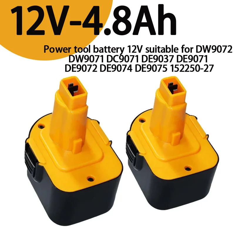 

12V 4800mAh Tool Battery for Dewalt DE9074 DC9071 DE9037 DE9071 DE9075 DW9071 DW9072 DW9074 DC727 DC756 DC980 DC981 DW0