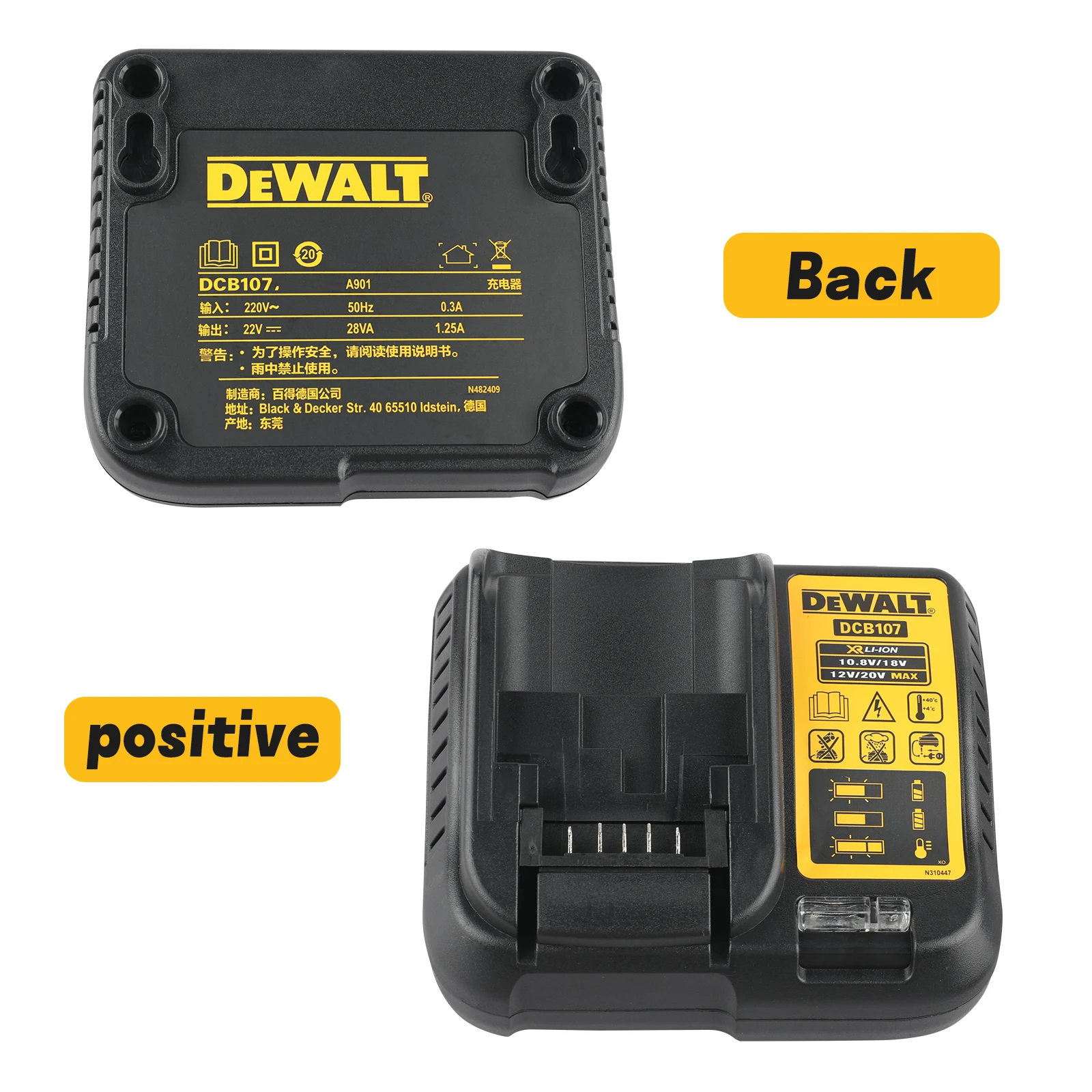 Dewalt Dcb107 Charger Lights Multi Voltage Dewalt Battery Charger