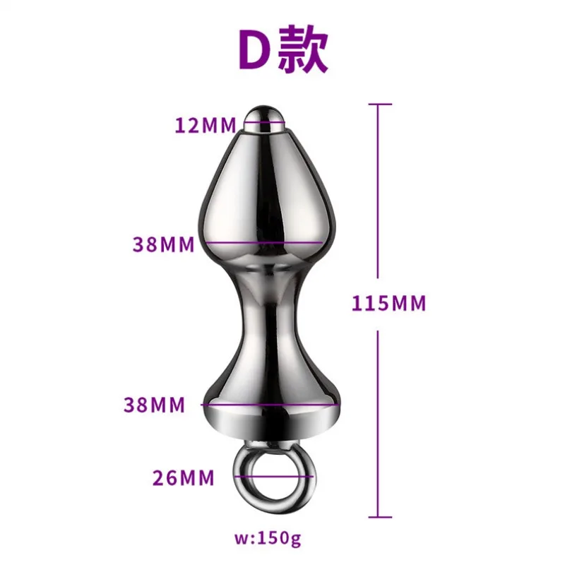 Detachable Anal Plug Stainless Steel Anus Speculum Masturbation Butt Dilation Douche Irrigation Hollow Expander Adult Sex Toy