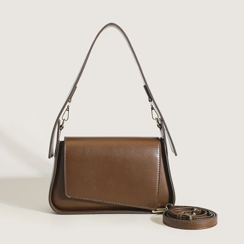 Commuting Women's Bag Retro Design High-end Fashion Armpit Bag Solid Color Single Shoulder Crossbody Bag 2024 New Product