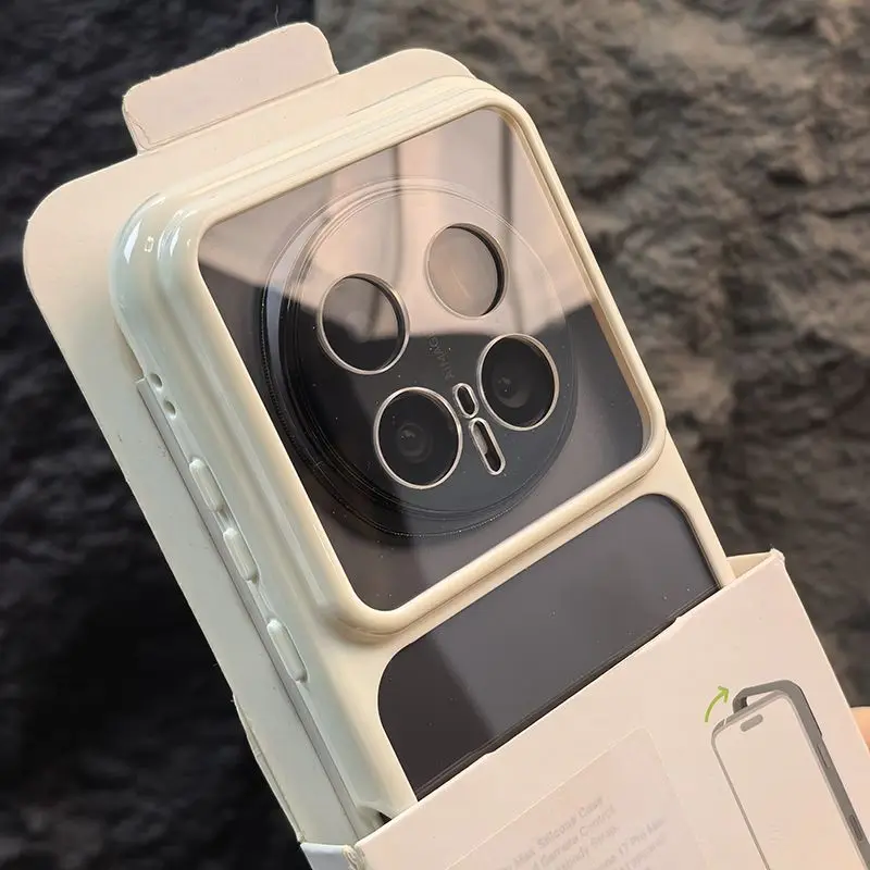 Sleek Circular Border Transparent Acrylic Phone Case - Shockproof & Non-Slip Bumper