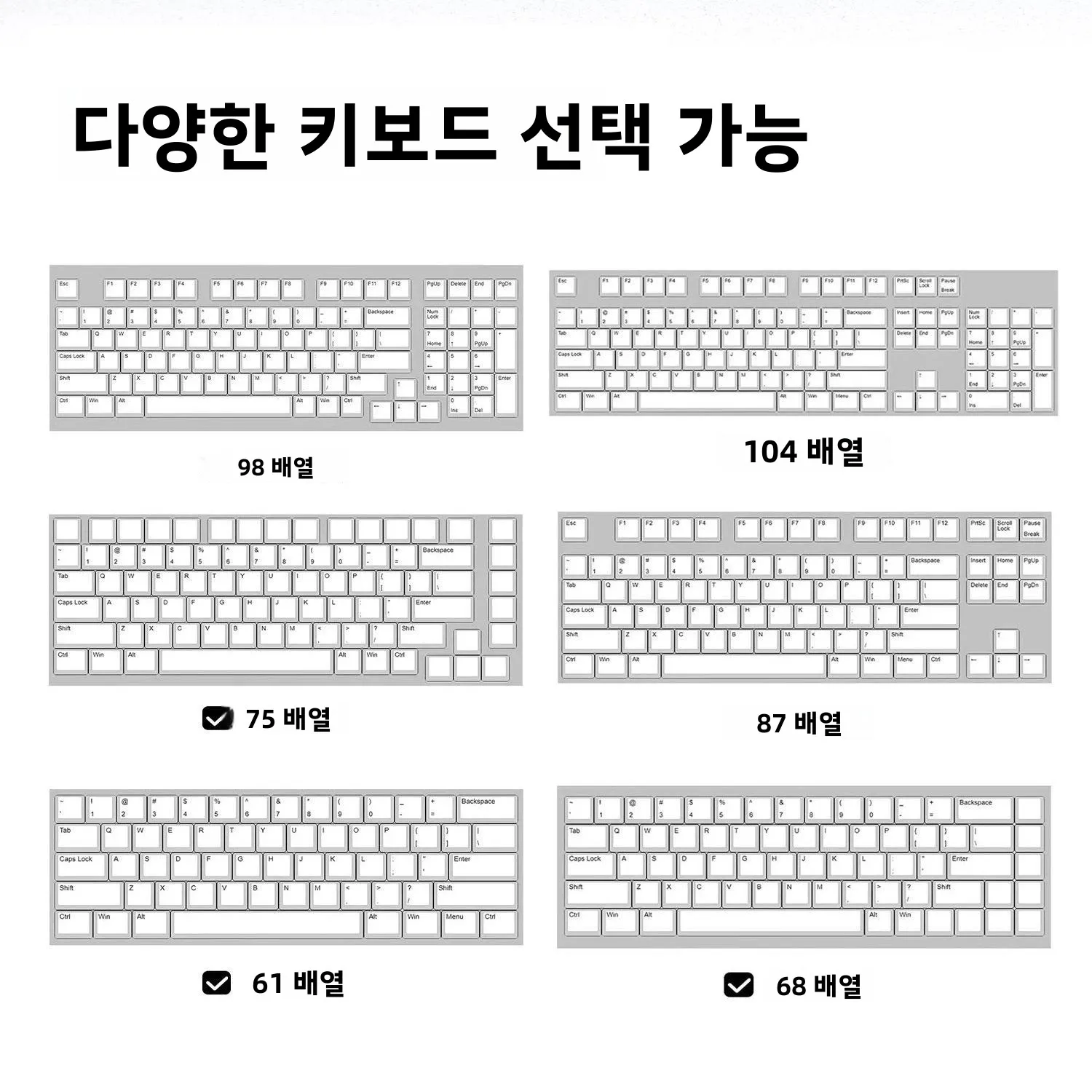 데스크탑 컴퓨터용 내마모성 컬러 그라데이션 키보드 스티커 단일 조각 잔여물 없음 현대적인 심플 스타일 컴퓨터 데칼