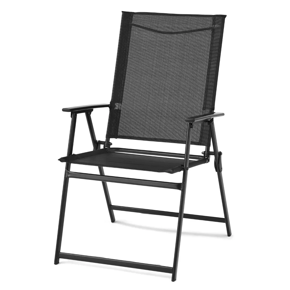 

Greyson Square Set of 2 Outdoor Patio Steel Sling Folding Chair Black Freight Free Recliner Living Room Furniture Home