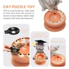 Multifunctiona Slow Feeder Cat Bowl Cats Puzzles Feeder Rotating Improve IQ Game juguetes para for Aid Pets Digestion And Mental 3