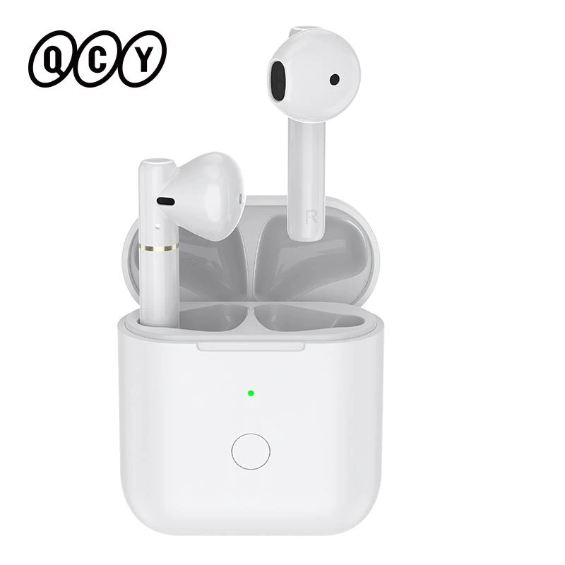 QCY T8 Wireless Sport Headphones Bluetooth V5.1 Semi-In-Ear Earphones Type-C TWS Earbuds App Custom bluetooth earbuds