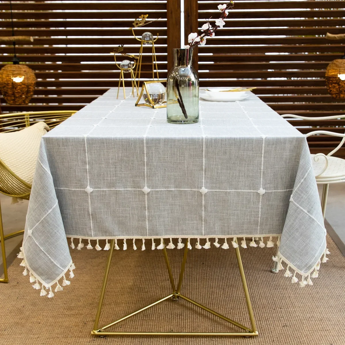 Gray tassels