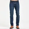 Men's Classic Slim Fit Straight Jeans Casual Stretch Denim Pants Fashion Blue Trousers 1