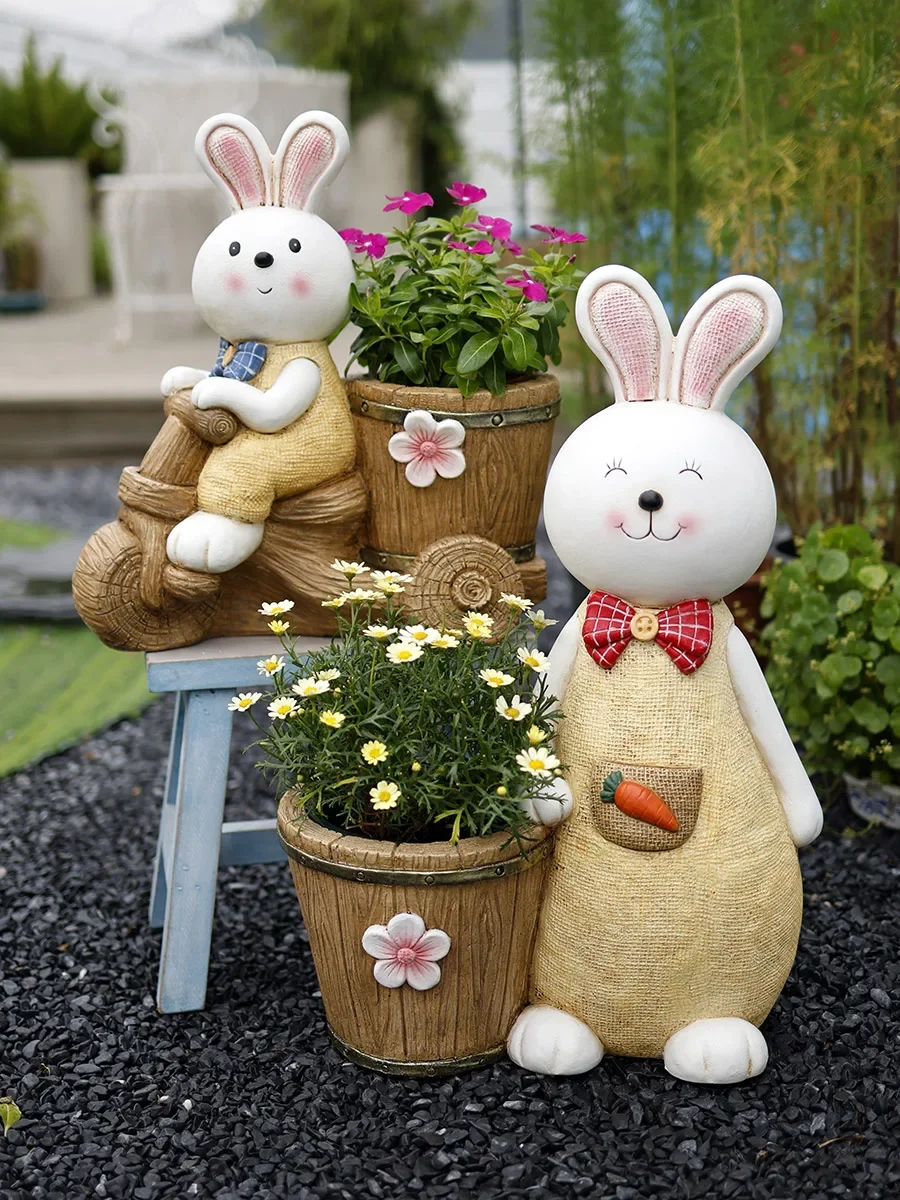 

Креативная личность, большой милый зайчик для сада, балкона, наружное украшение для двора
