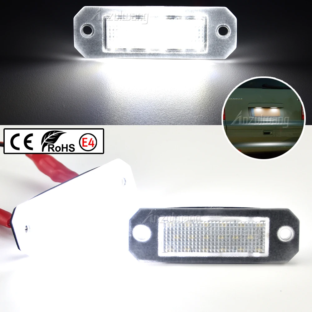 2Pcs Canbus Led Luce Targa Per Vw Transporter T5 2003-2015 T6 Barn Door 2015-2019 Caddy 2004-2017