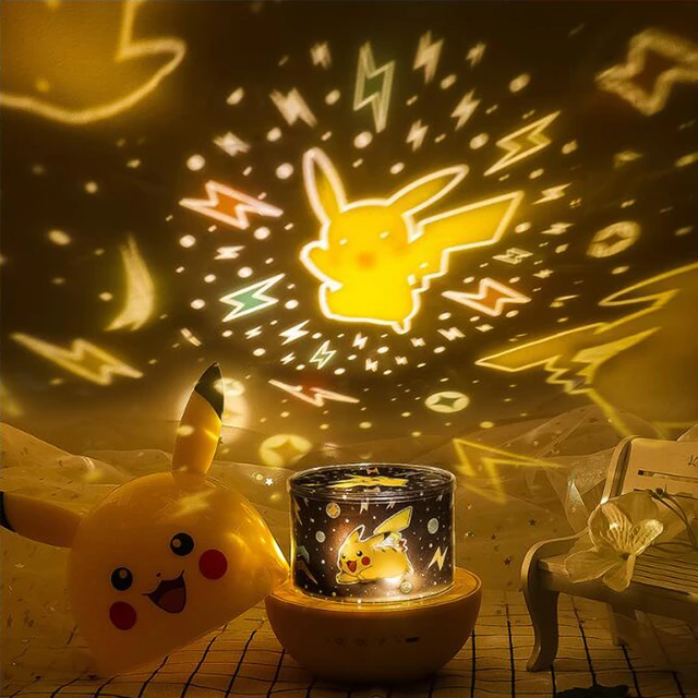 Veilleuse musicale à projection Pokémon ciel étoilé Pikachu • Veilleuse